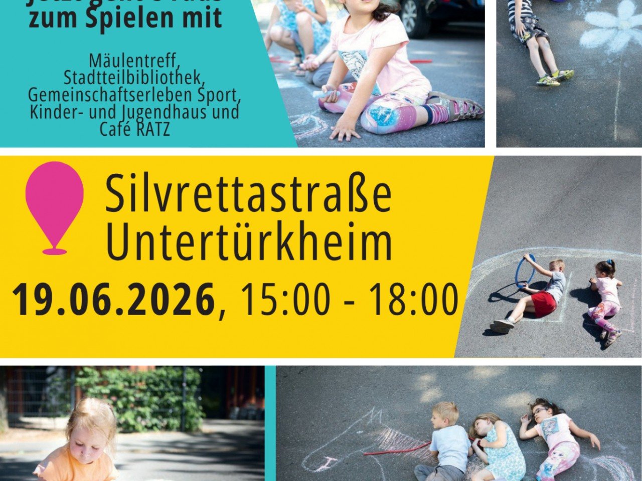 Temporäre Spiel- und Nachbarschaftsstraße 19.06.2026, 15:00 – 18:00
