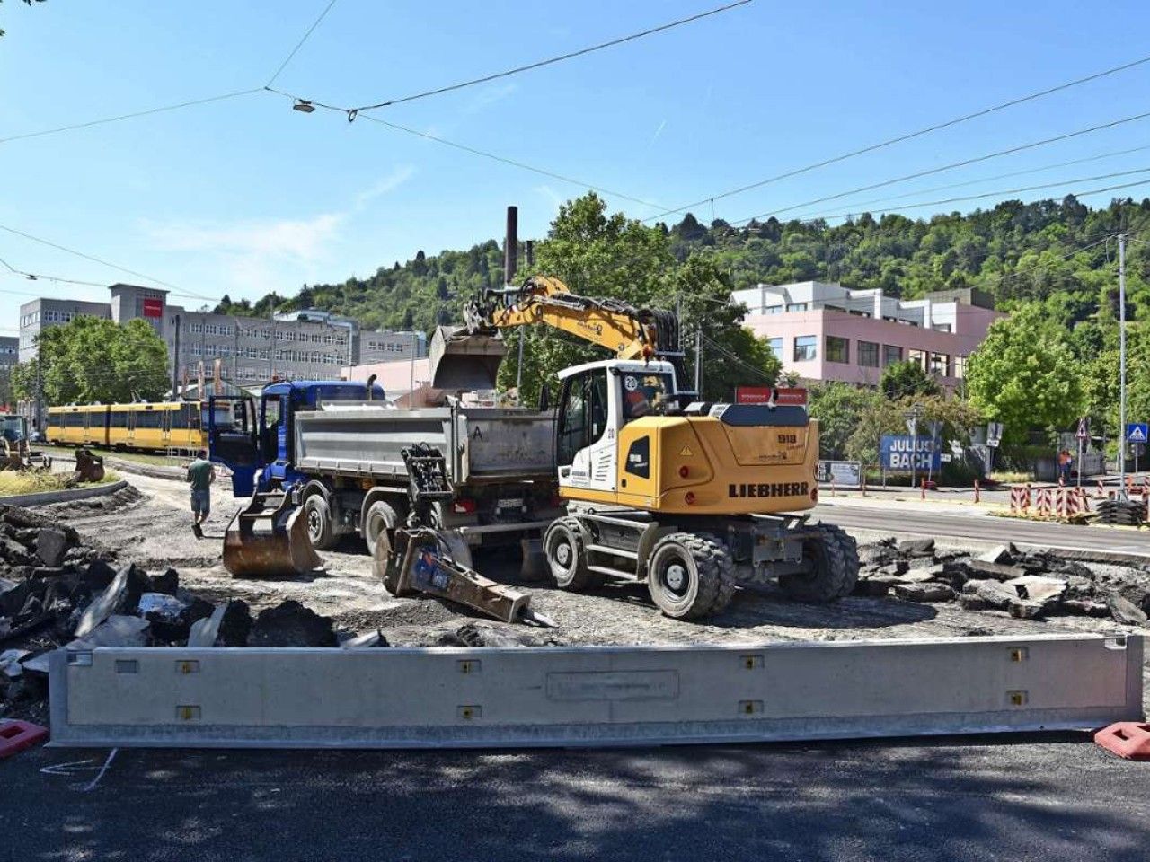 Verkehr in Wangen: Umleitungsstau in der Kesselstraße