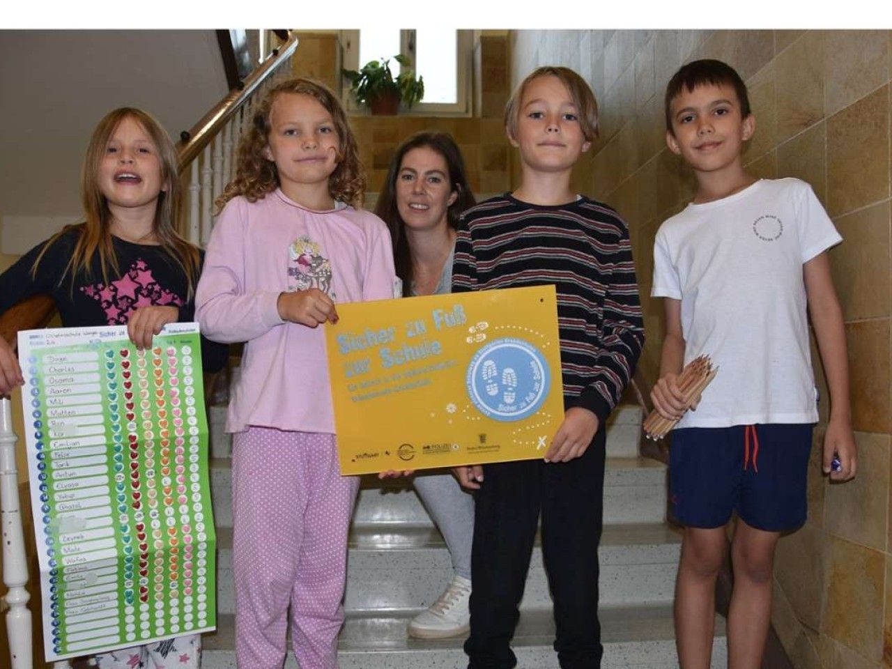 Schule in Wangen: Wer zu Fuß geht, gewinnt einen Smiley