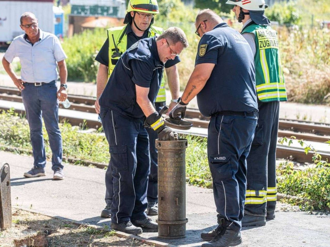 Arbeiten an Fellbacher Wasserleitung: Explosive Stimmung mit glimpflichem Ende