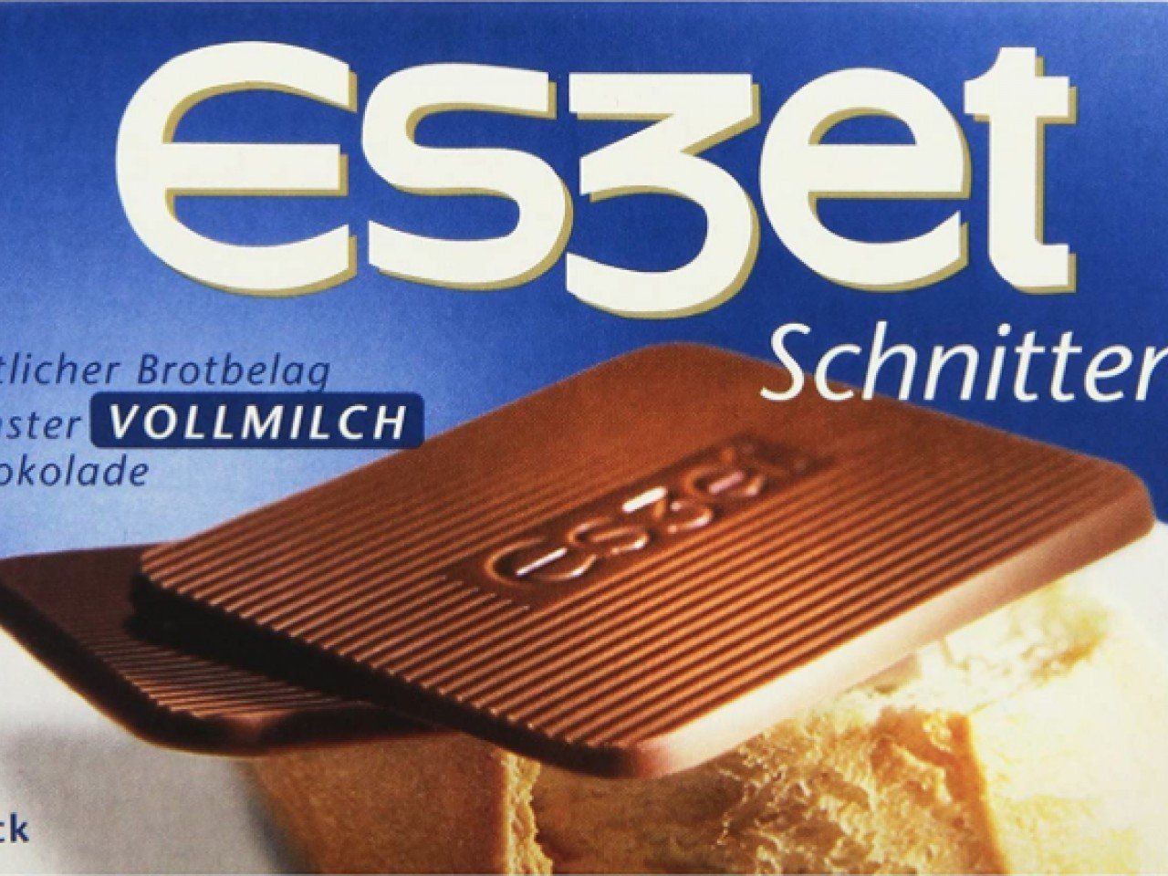 Eszet-Schnitten. Schokolade auf dem Brötchen