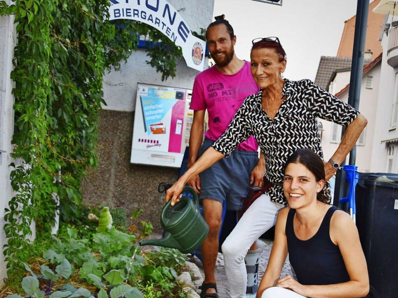 Nachhaltigkeit in Hedelfingen: Genießbares Beet am Straßenrand